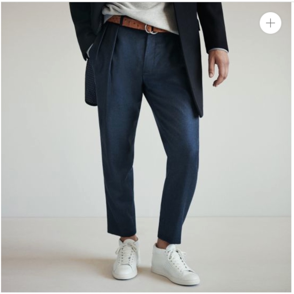 Club Monaco Pleated Tapered Trousers